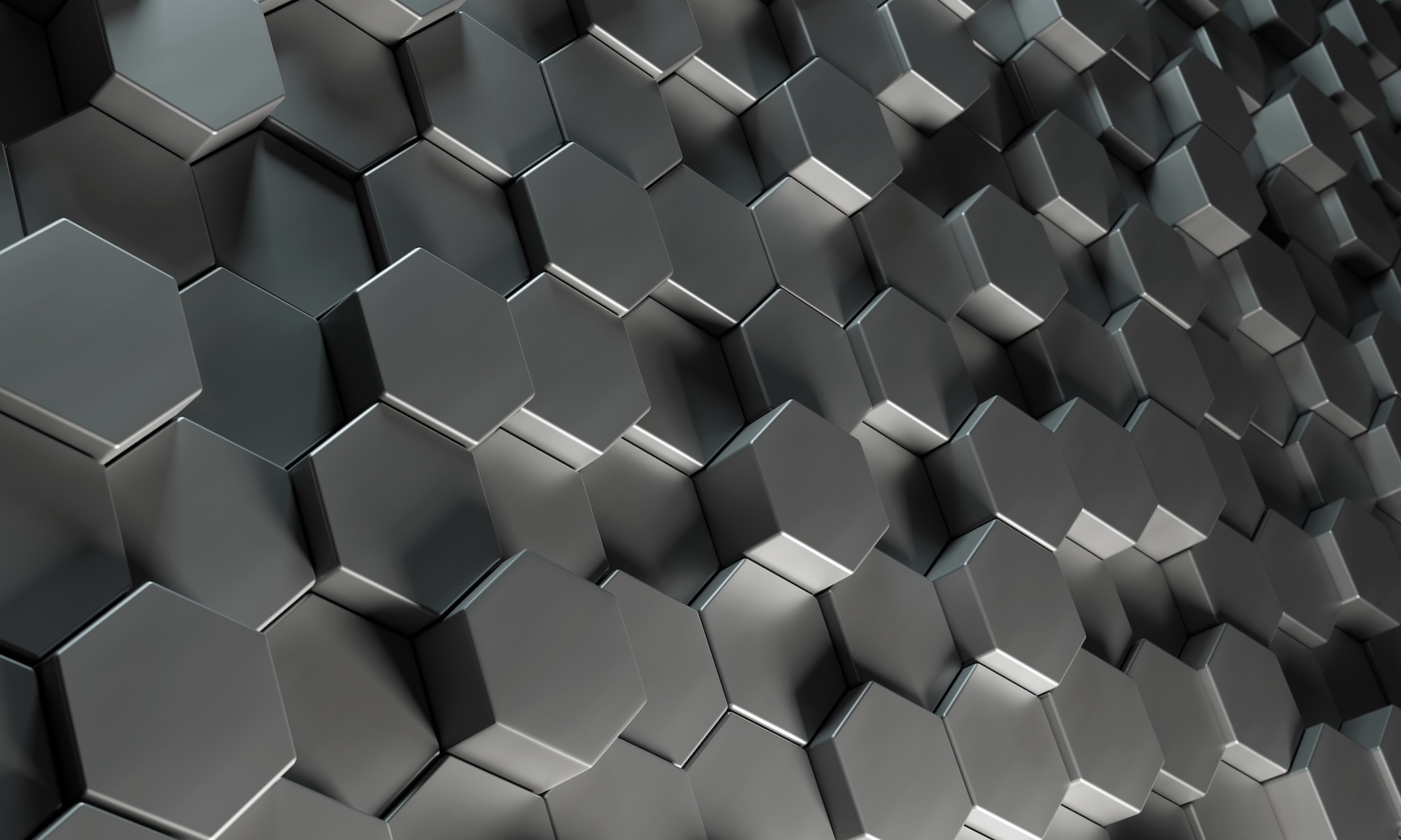 Textura tridimensional de hexágonos da identidade estto