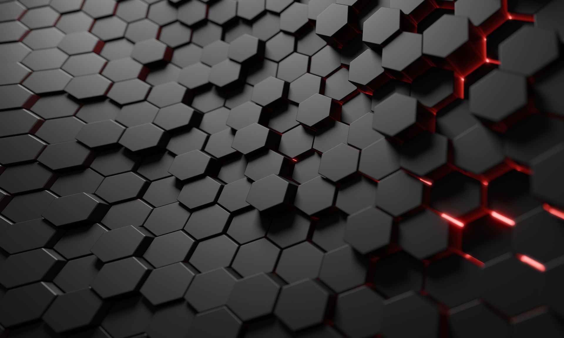Textura tridimensional de hexágonos da identidade estto